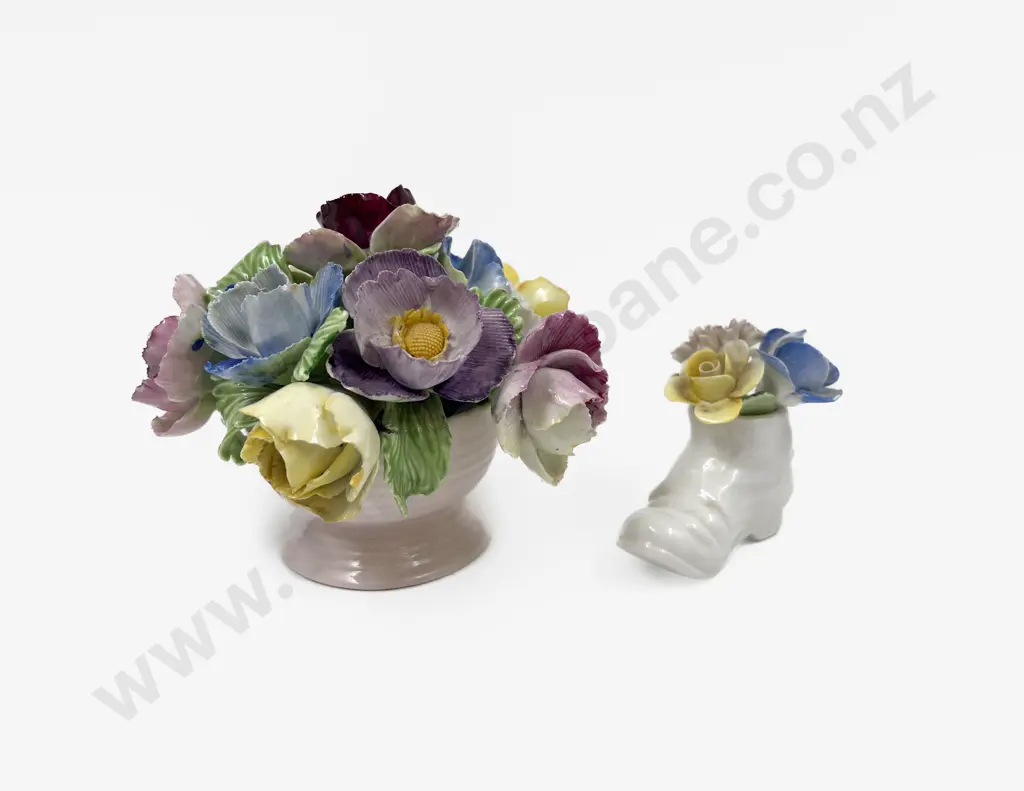 Adderly Floral Posy & Doulton Shoe (Slight Faults) Image 1++