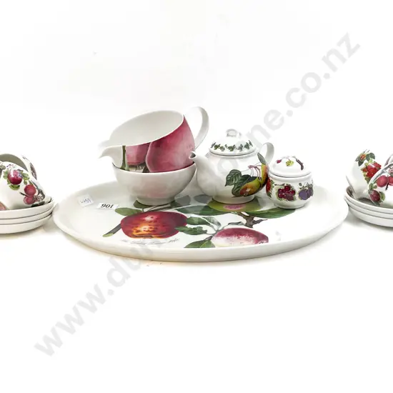 Qty of Assorted Portmeirion on Oval Dish