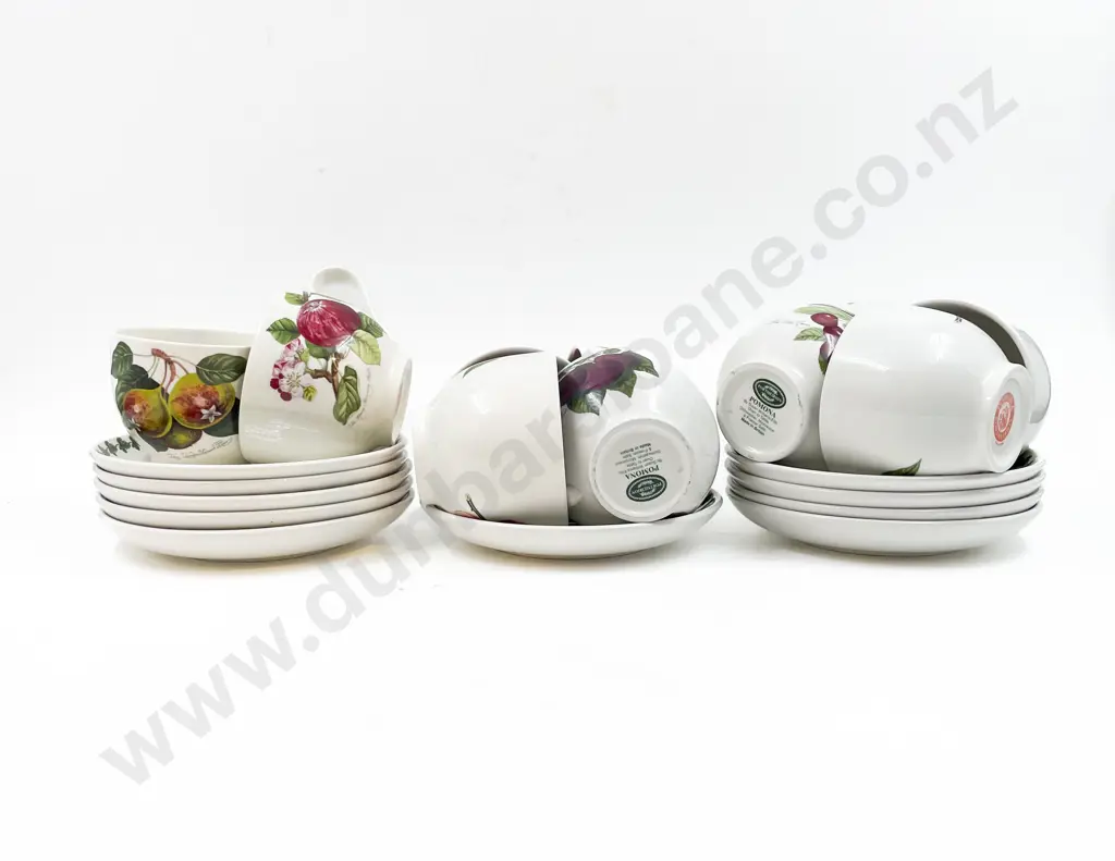 Ten Assorted Portmeirion Cups and Saucers Image 1++