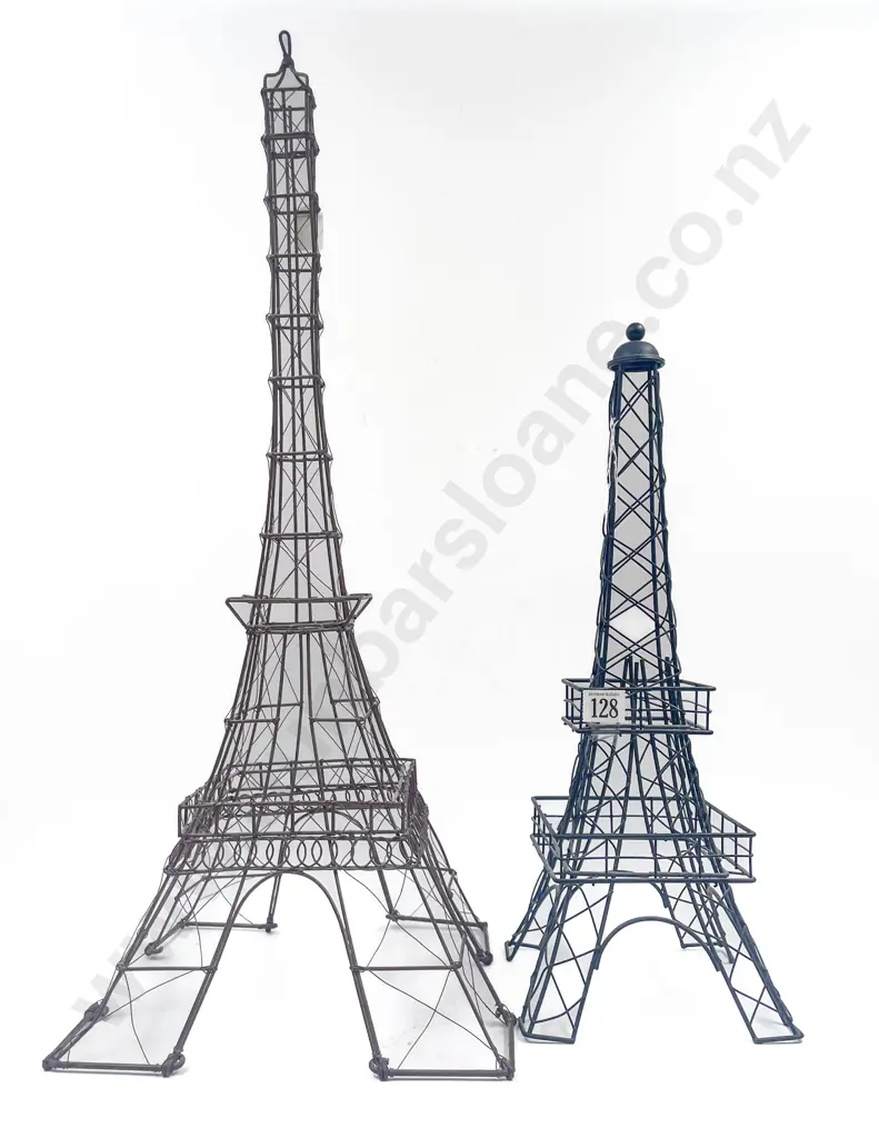 Two Decorative Wire Eiffel Towers Image 1++