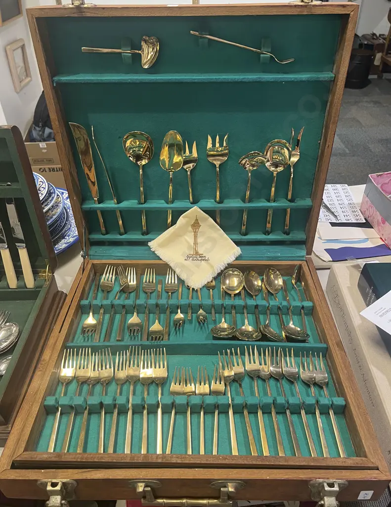 Canteen of Thai Brass Cutlery Image 1++