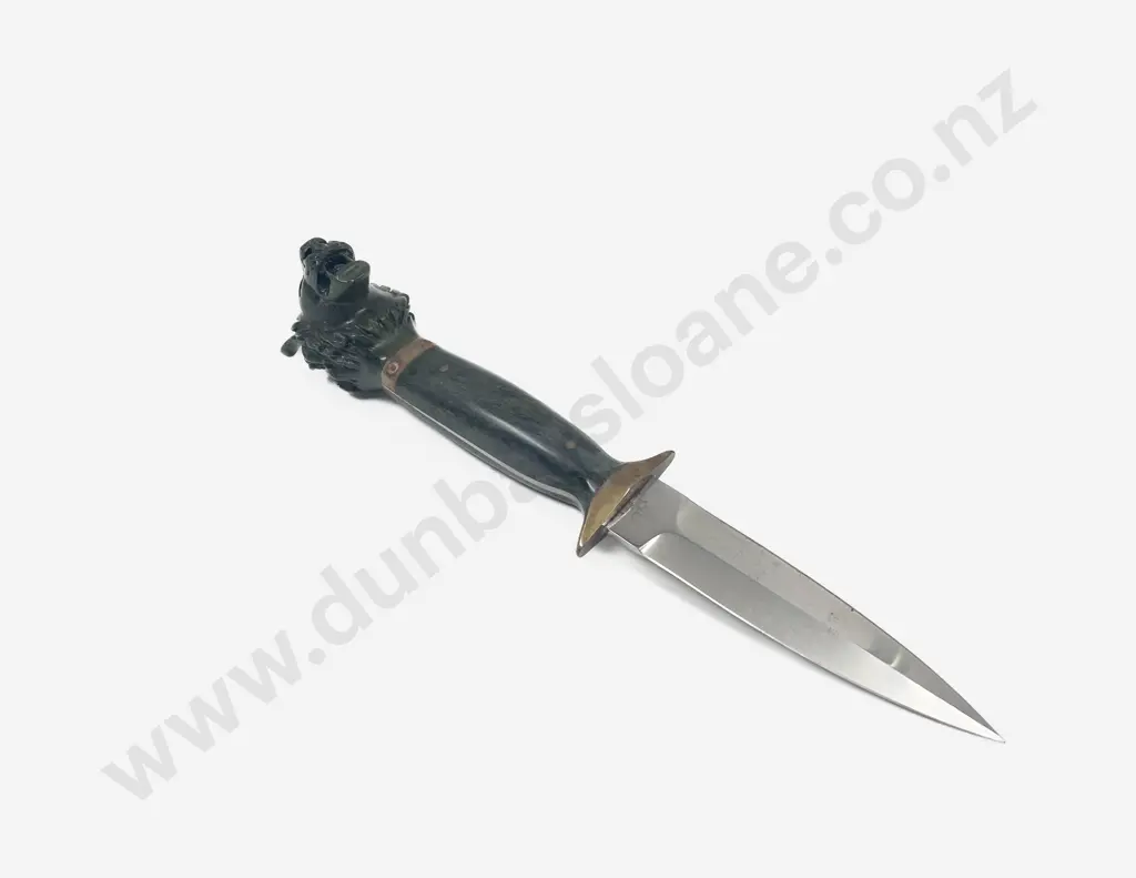 Verdite Handled Lion Figure Dagger Image 1++