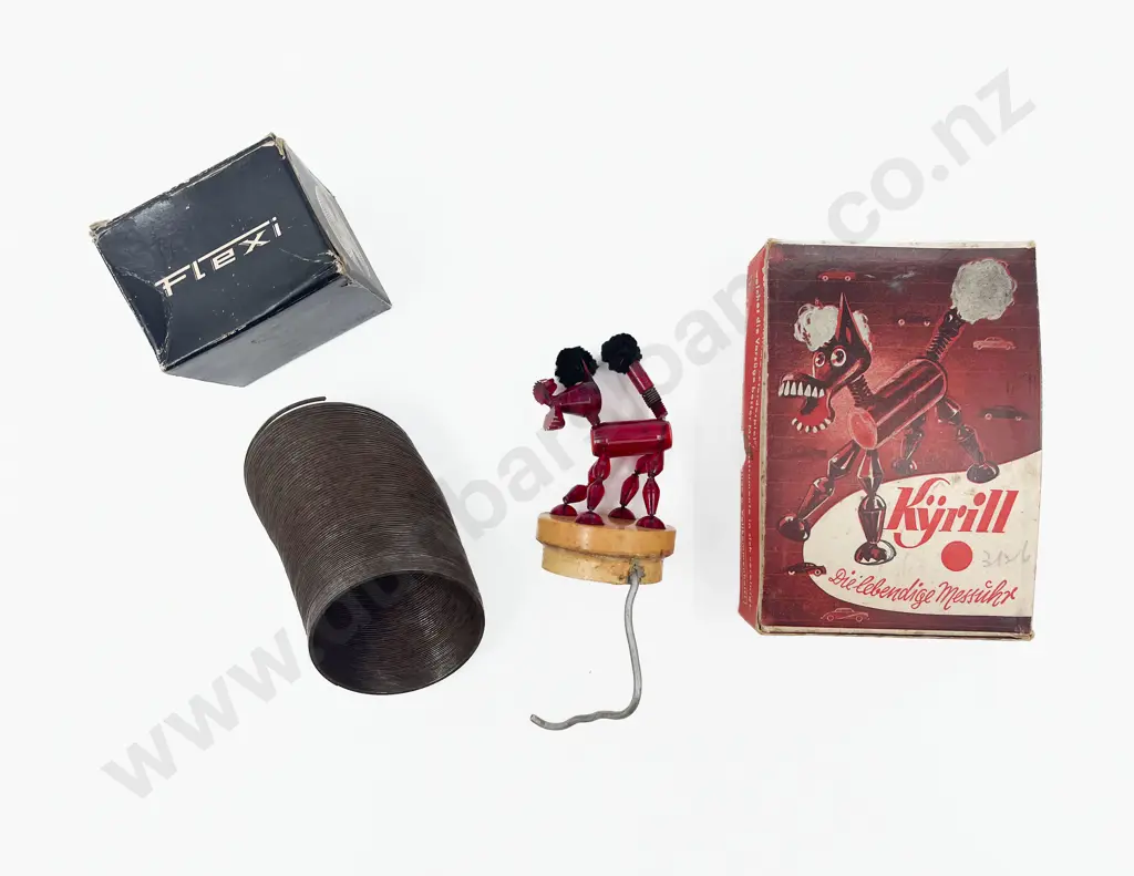 Boxed German Plastic Dashboard Novelty Horse & Original Flexi Image 1++