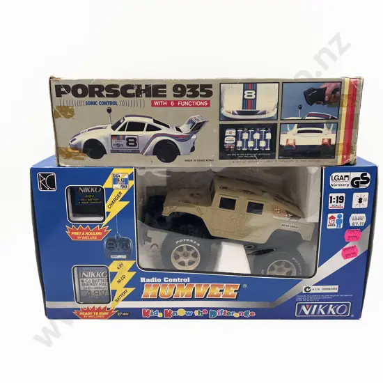 Boxed Radio Control Humvee & Porsche 935