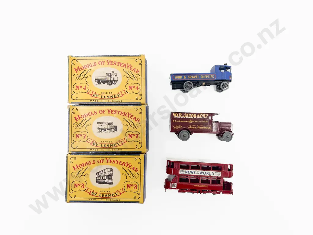 Three Boxed Early Models of Yesteryear Image 1++
