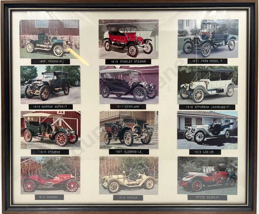 Two Framed Motoring Postcards Image 1++