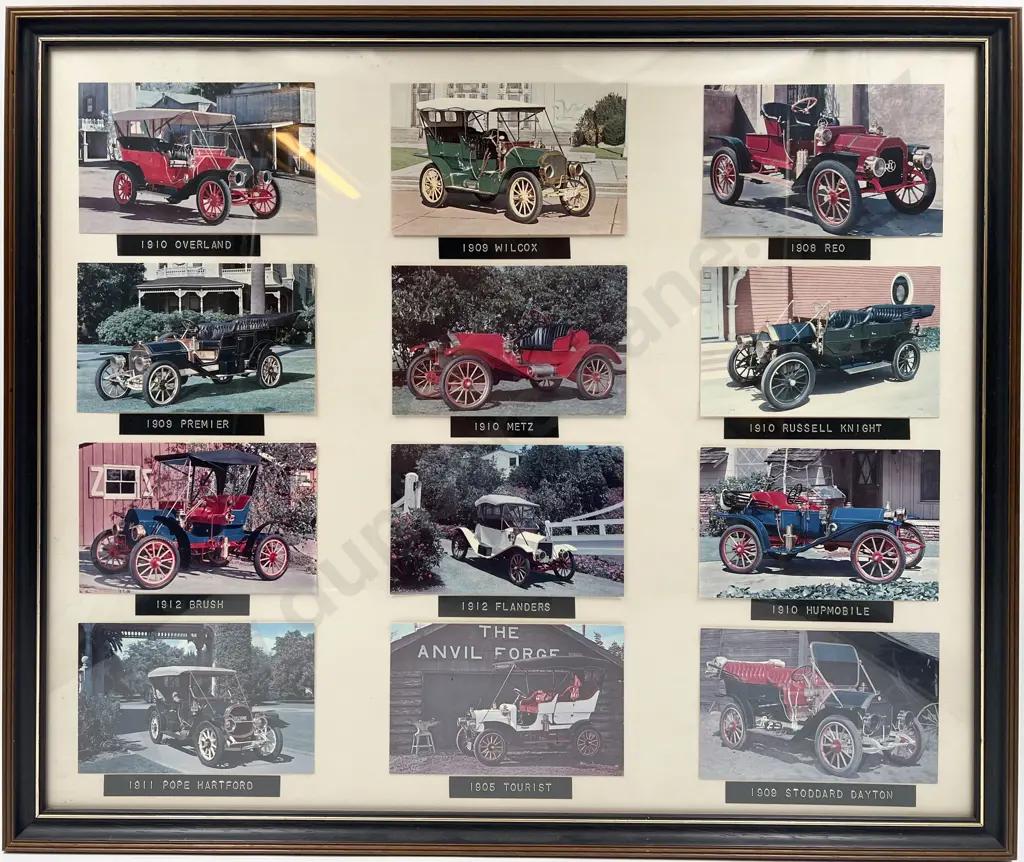 Two Framed Motoring Postcards Image 1++