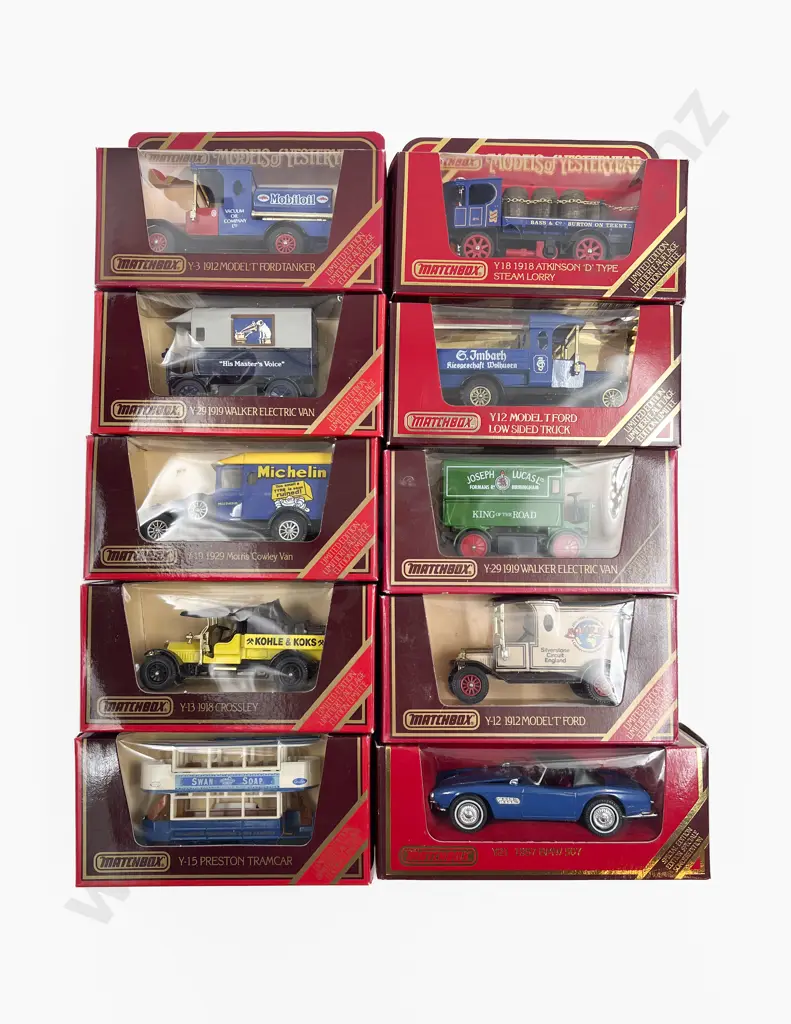 Ten Limited Edition Red Boxed Models of Yesteryear Image 1++