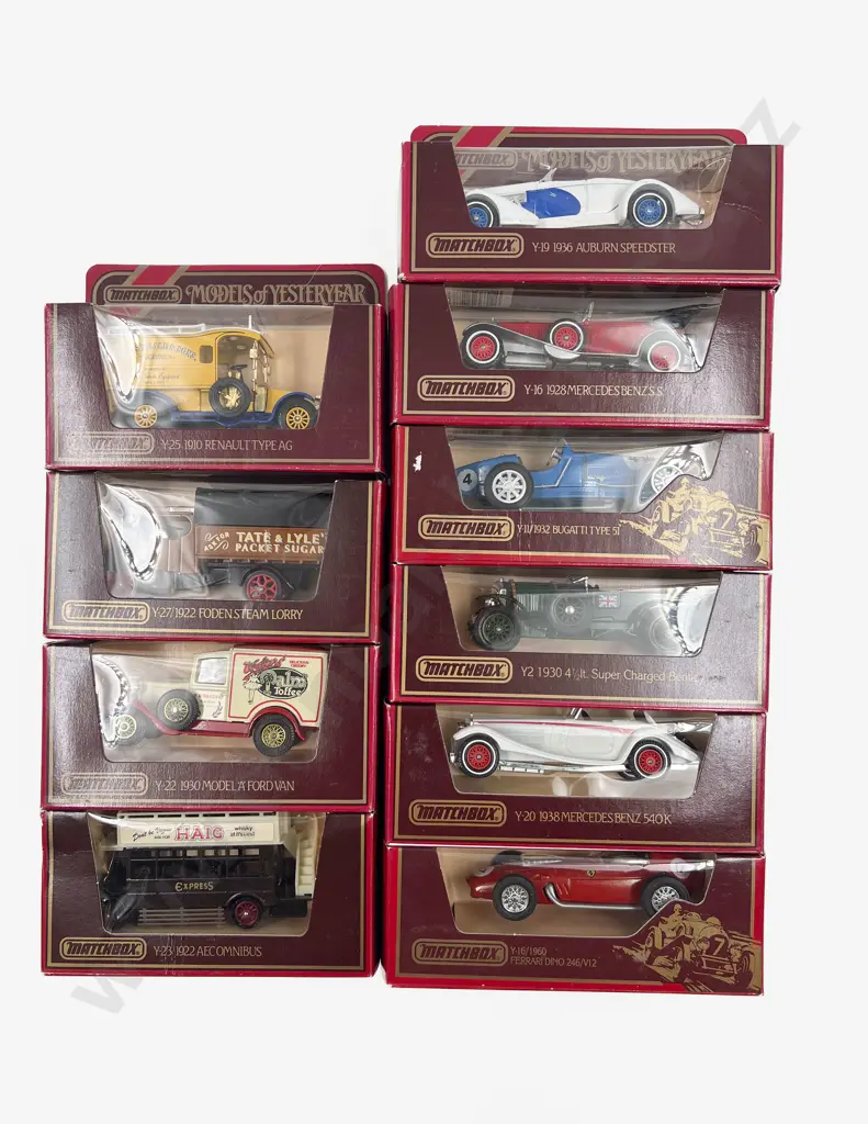 Ten Red Boxed Models of Yesteryear Image 1++