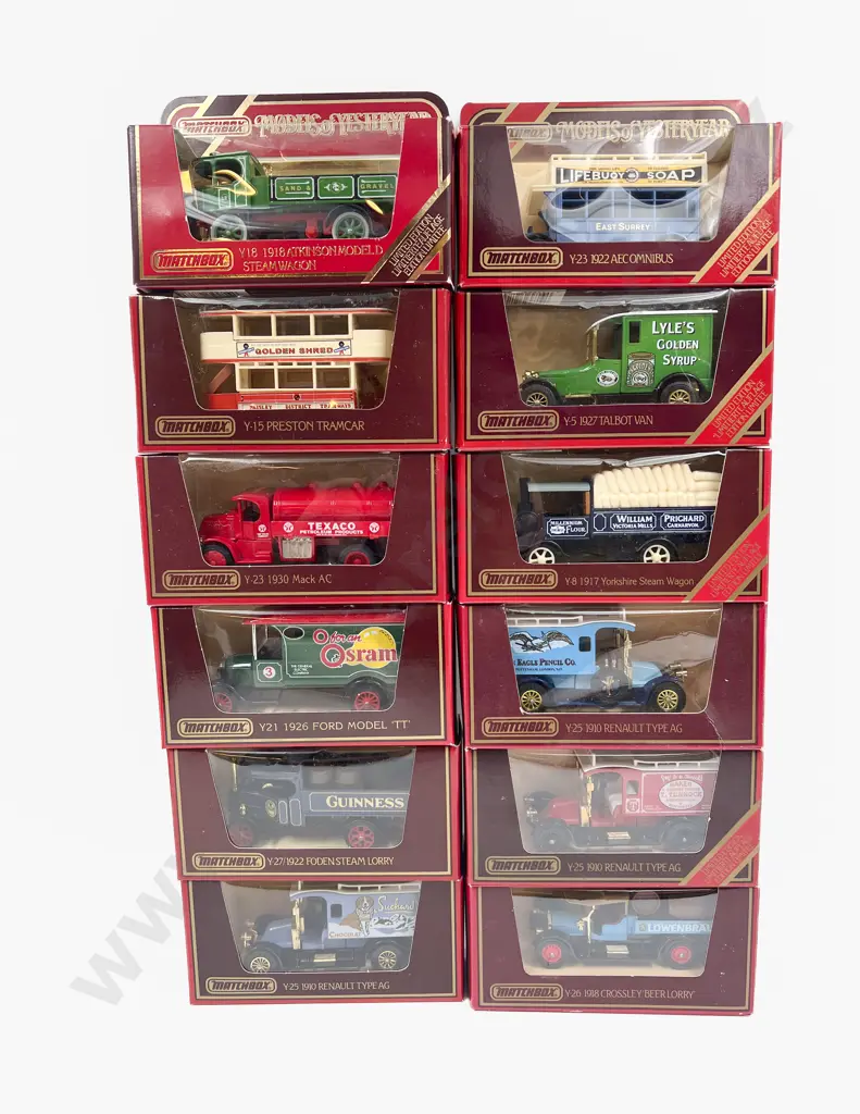 Ten Red Boxed Models of Yesteryear Image 1++