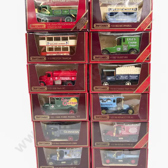 Ten Red Boxed Models of Yesteryear