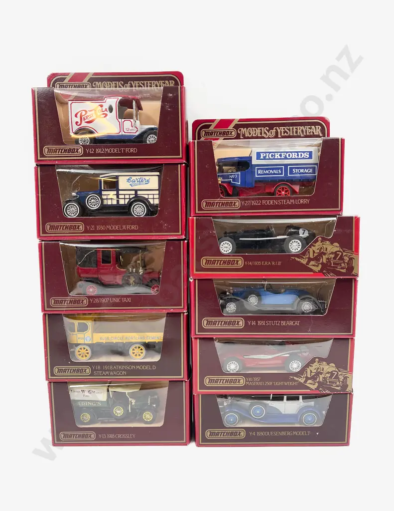 Ten Red Boxed Models of Yesteryear Image 1++