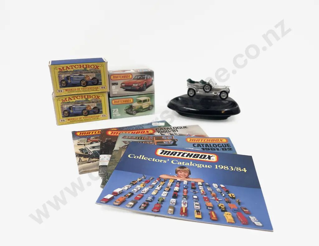Four Boxed Matchbox Models Ashtray & Pocket Catalogues Image 1++
