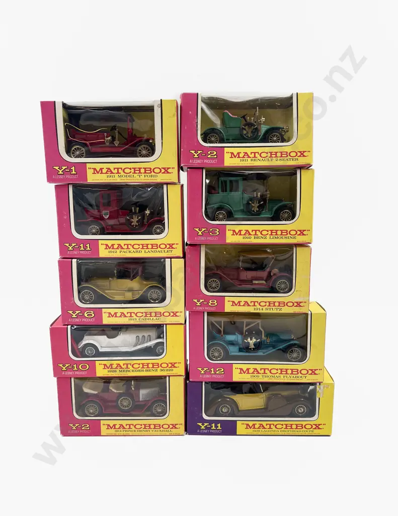 Ten Pink Surround Boxed Models of Yesteryear Image 1++
