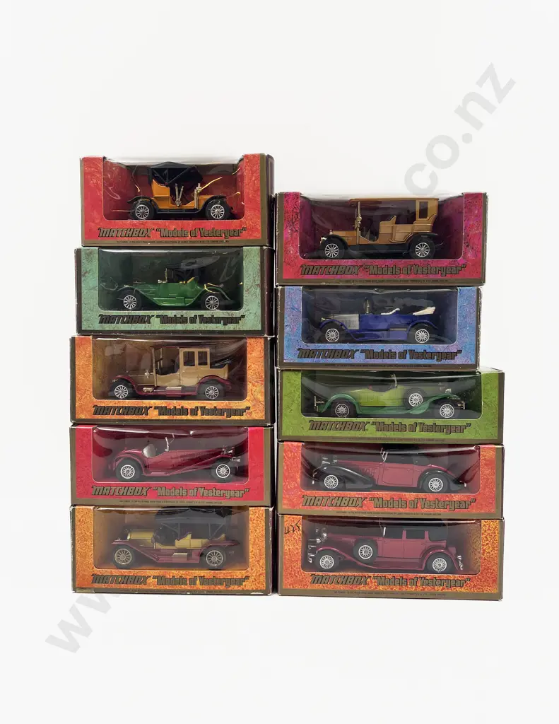 Ten Woodgrain Boxed Models of Yesteryear Image 1++