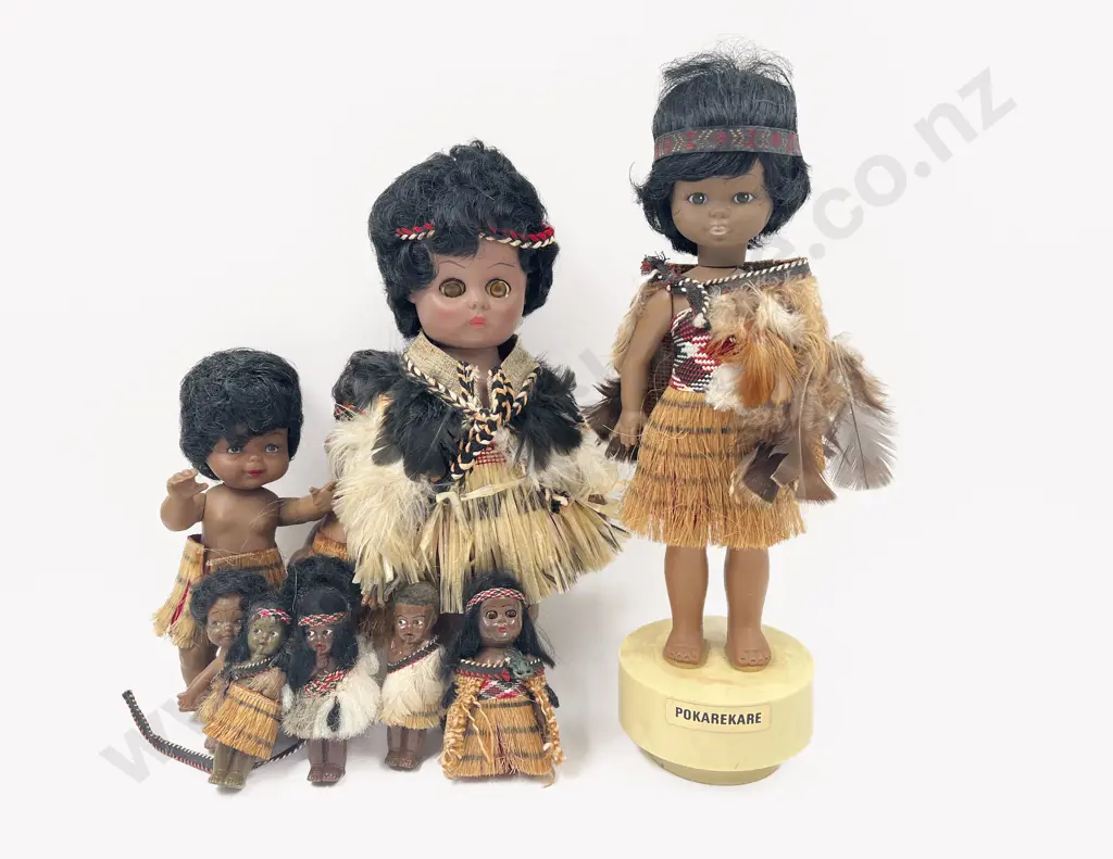 Collection of NZ Souvenir Maori Dolls Image 1++