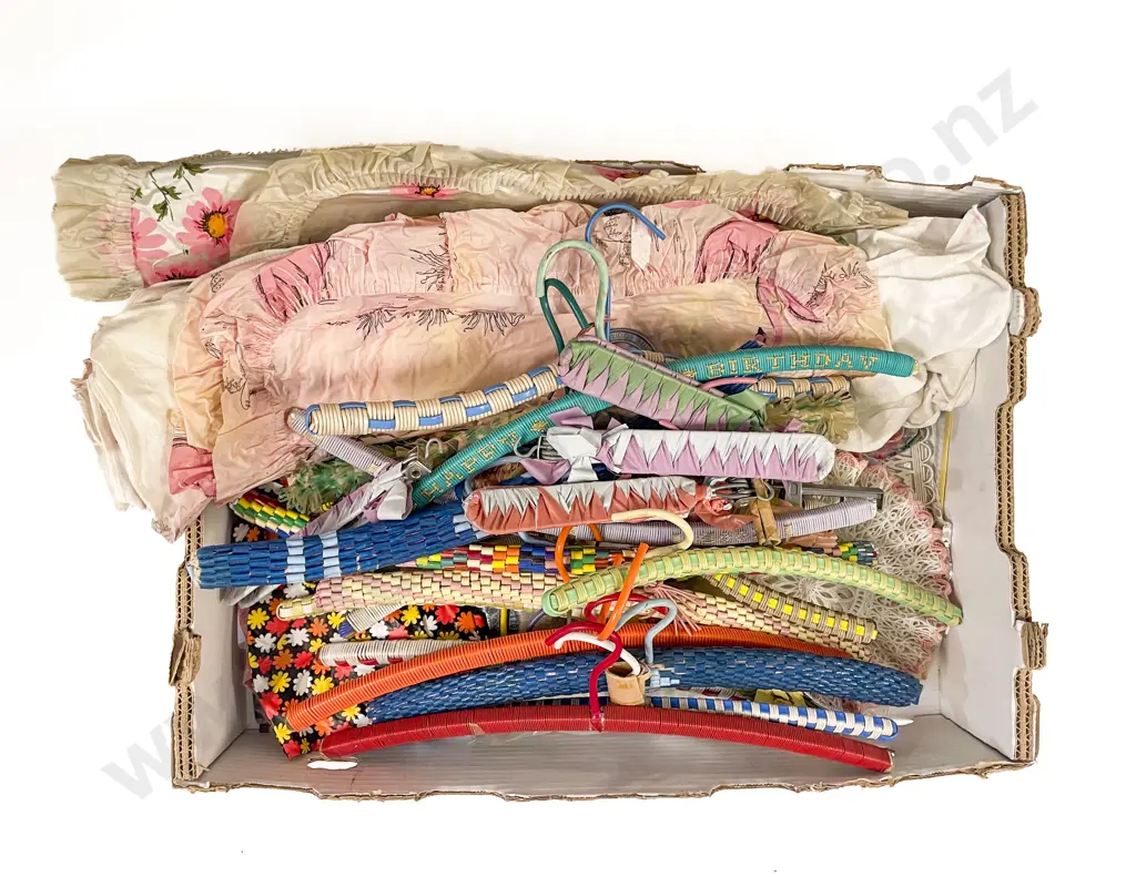 Collection of 1950s Plastic Coat Hangers & Plasticware Image 1++