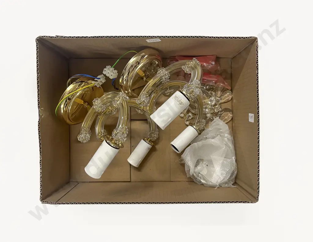 Pair of Two Branch Wall Sconces Image 1++