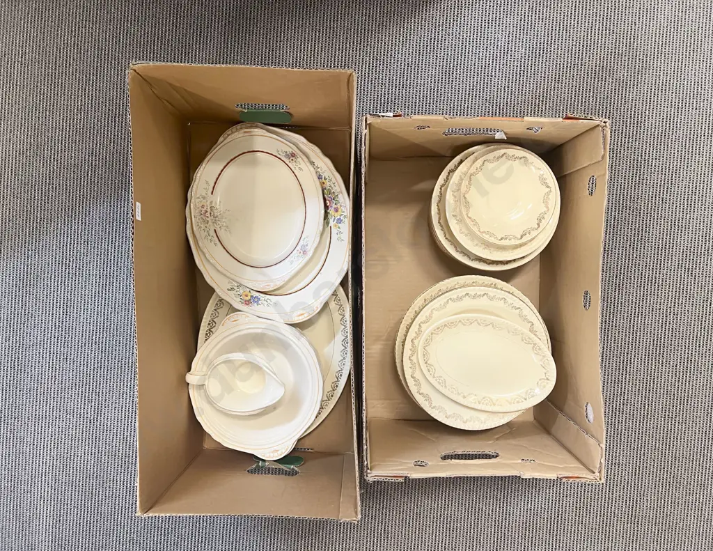 Two Boxes of Assorted Fancy China Image 1++
