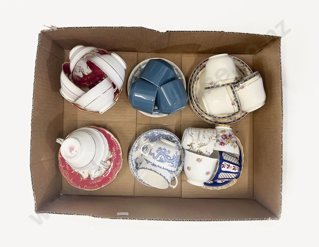 Box of Assorted Fancy Tea China including Minton Image 1++