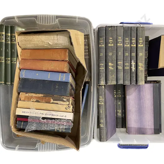 Two Boxes of Assorted Vintage Books