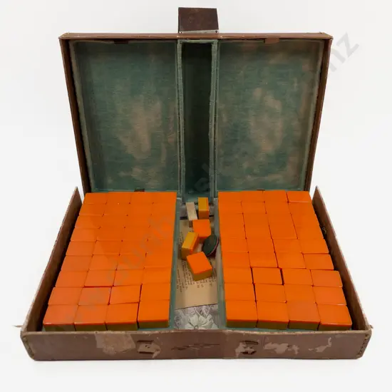 Vintage Mahjong Set in Case