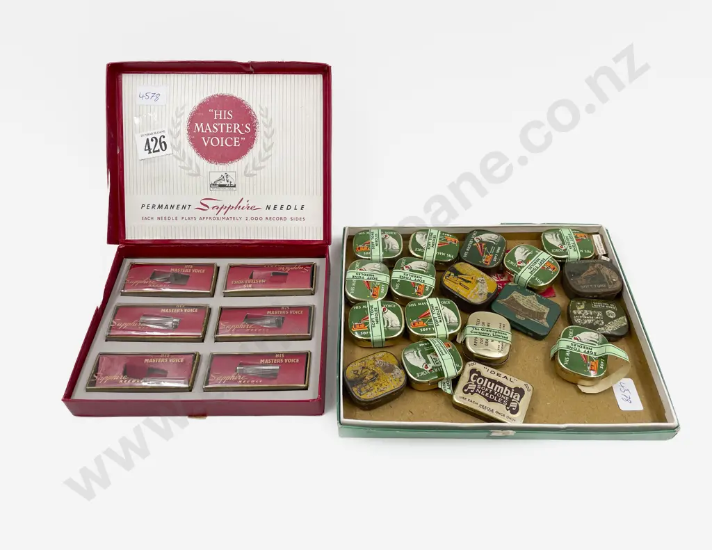 Boxed Set of "His Masters Voice" Sapphire Needles together with Assorted Similar Image 1++