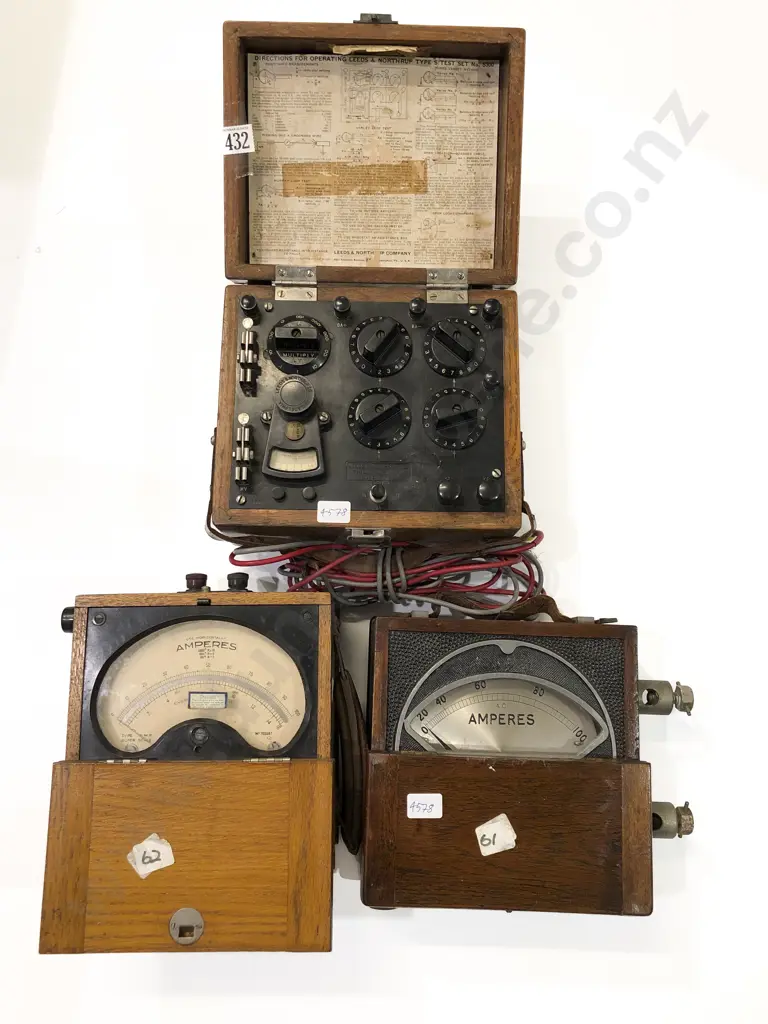 Two Vintage AMP Meters & Other Image 1++