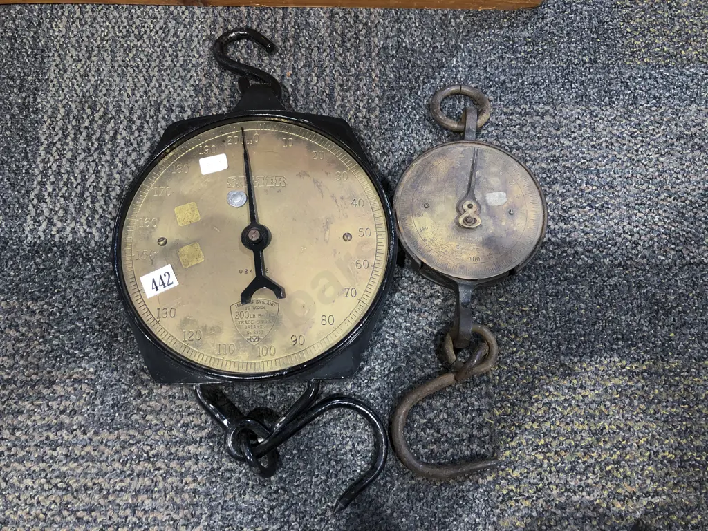 Two Vintage Salter Spring Balance Scales Image 1++