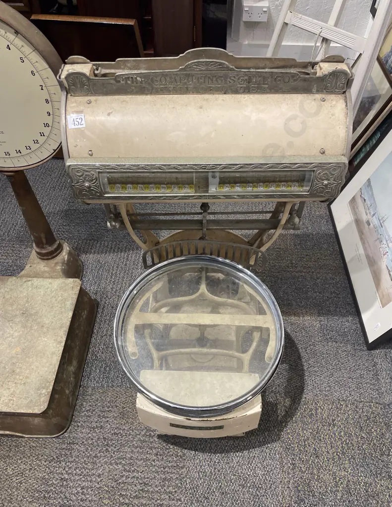 Large Vintage "The Computing Scale Co"  Floor Scale Image 1++