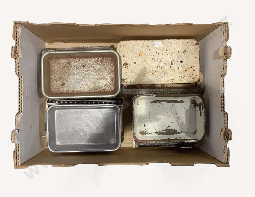 Box of Assorted Vintage Scales Image 1++