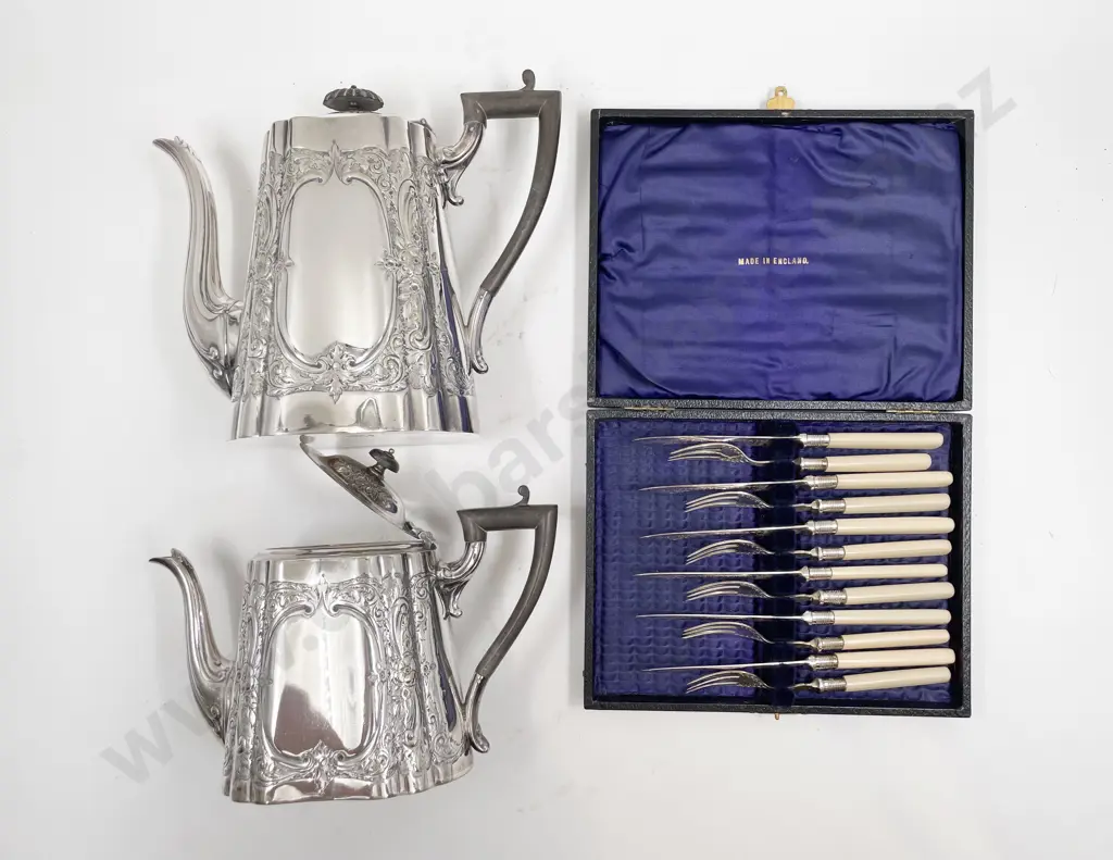 Box of Assorted S/P including Coffee Set & Boxed Fish Service Image 1++