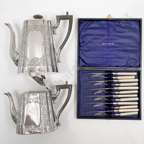 Box of Assorted S/P including Coffee Set & Boxed Fish Service