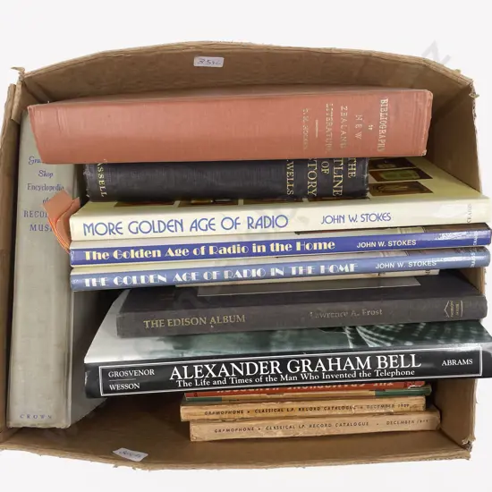 Box of Assorted Radio & Gramophone Reference Volumes