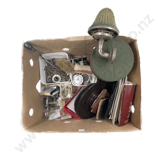 Box of Assorted including Gramophone Parts etc