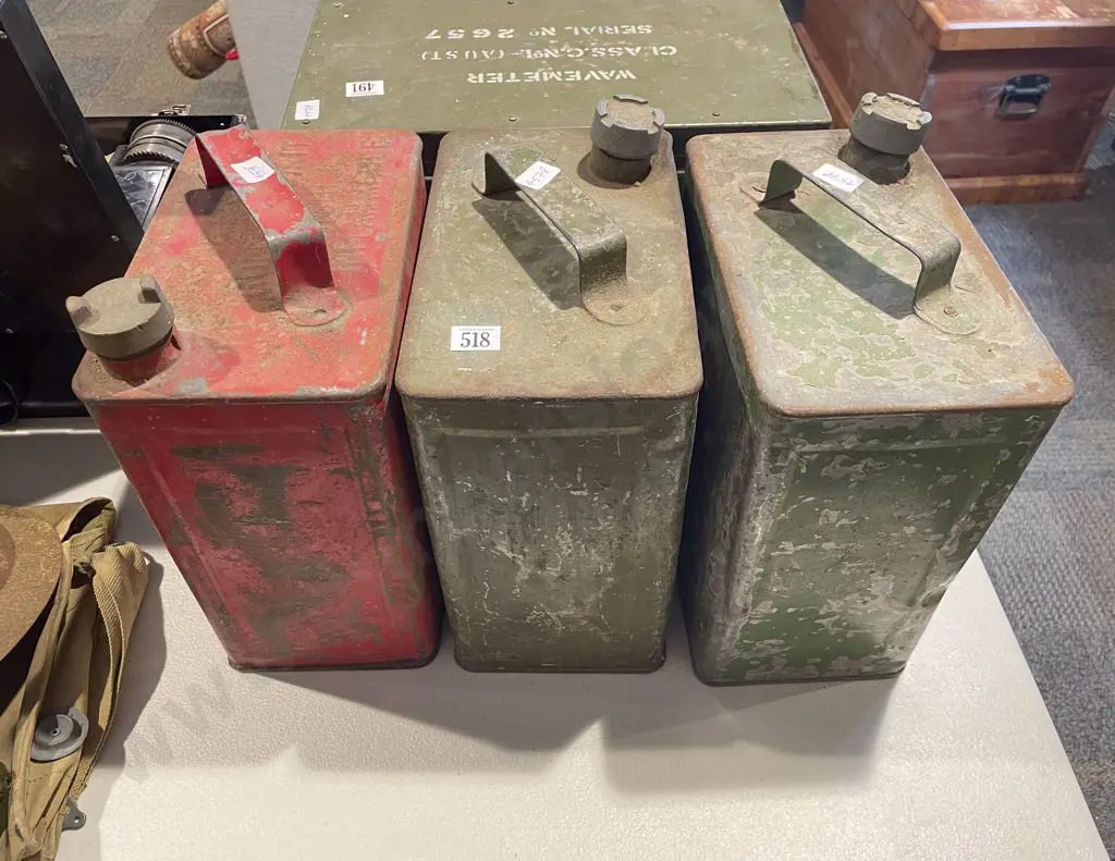 Three Vintage Jerry Cans Image 1++