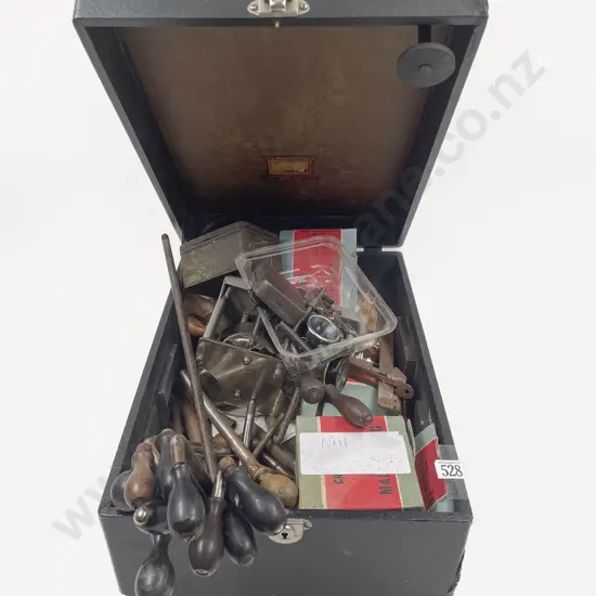 Box of Assorted Gramophone Parts etc