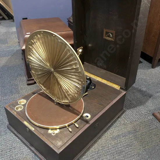 His Masters Voice Table Top Gramophone