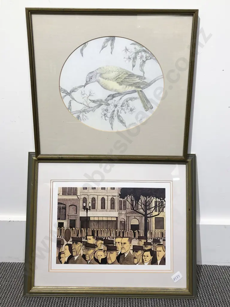 Yvonne Chadderlor Bird Study together with John Brack Print Image 1++