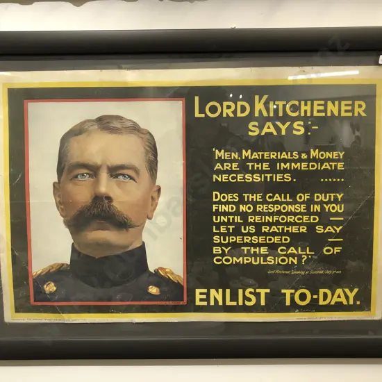 Vintage Parliamentary Recruiting Committee Framed Poster