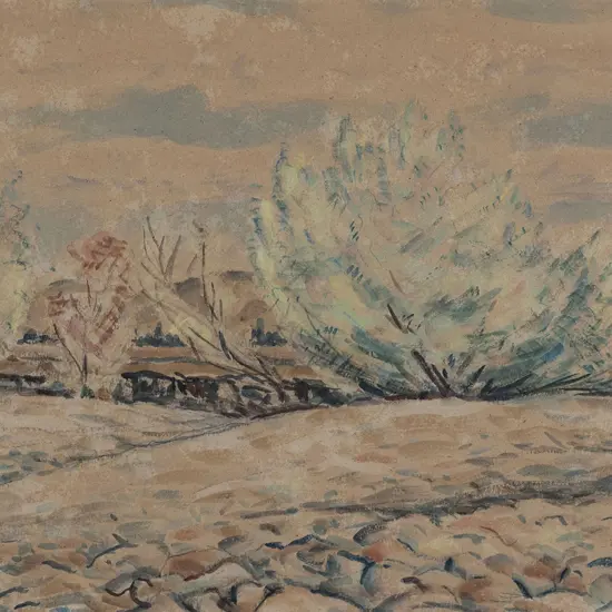 T A McCormack (1883 - 1973) - Riverbed & Willows
