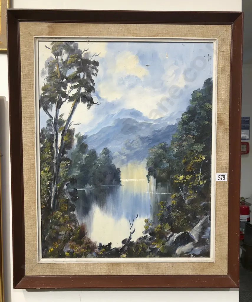 A. Pellow "Wanganui River" - Oil on Board Image 1++
