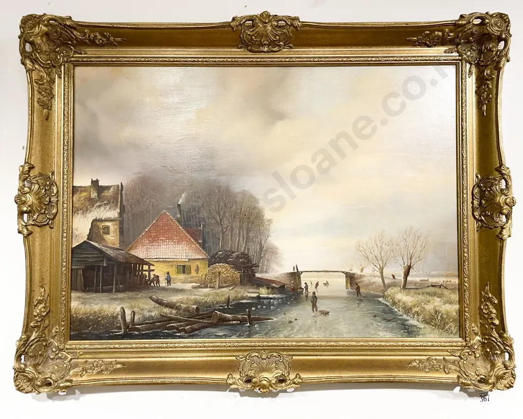 G. J. Reede - Oil on Canvas Landscape Image 1++