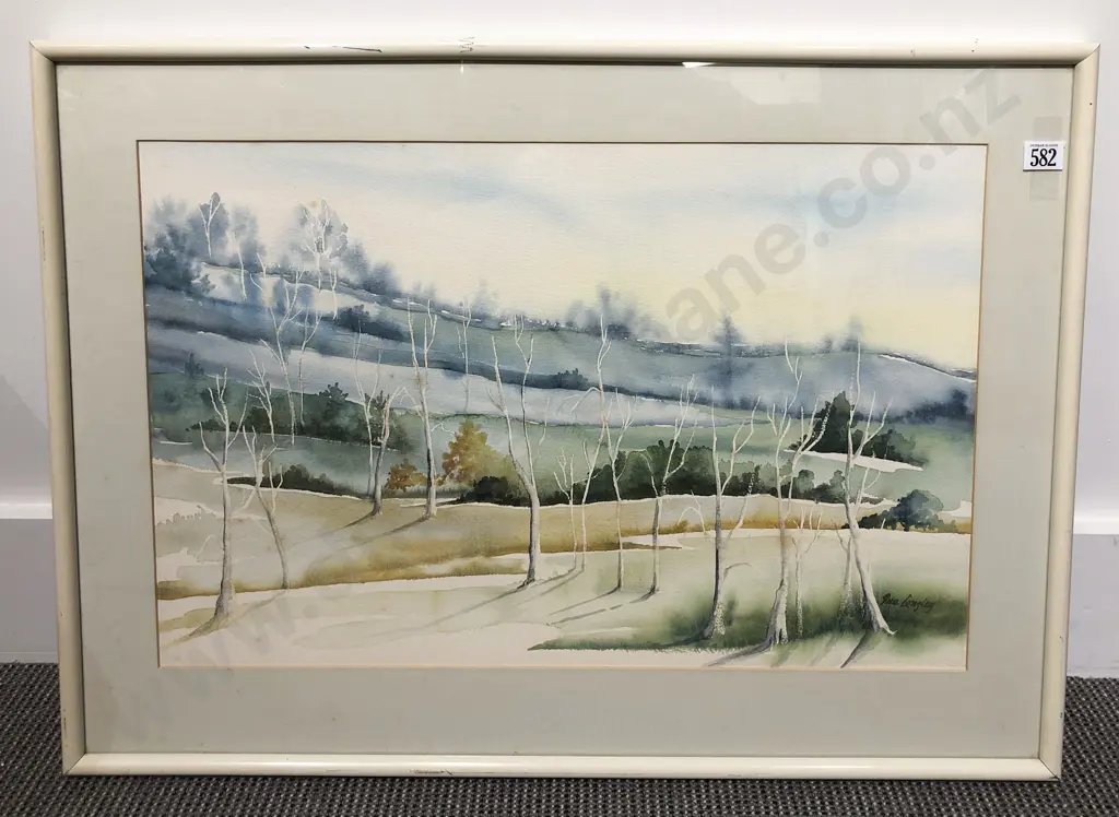 Rua Langley - Pastoral Landscape - Watercolour Image 1++