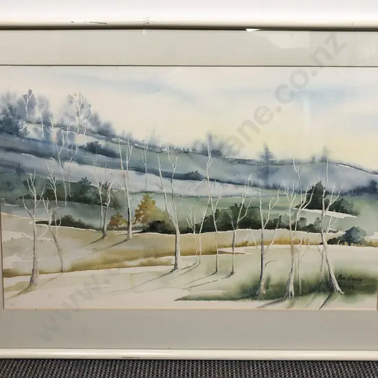 Rua Langley - Pastoral Landscape - Watercolour