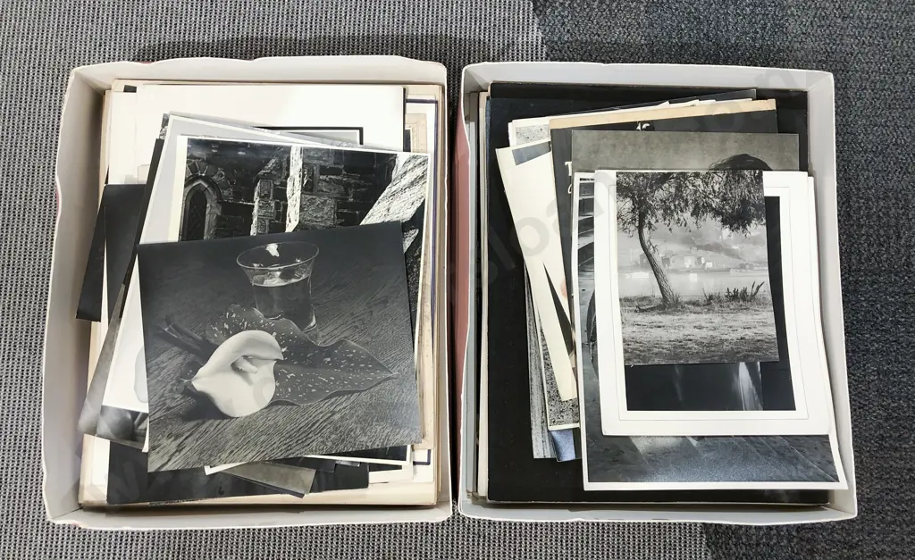 Two Boxes of Lennard Frederick Casbolt Photographic Works Image 1++