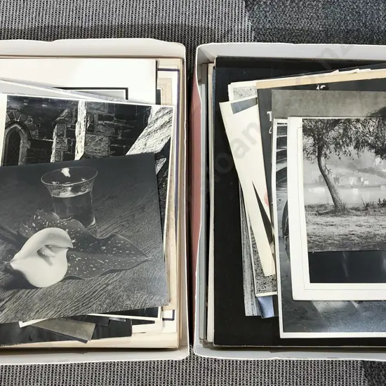 Two Boxes of Lennard Frederick Casbolt Photographic Works