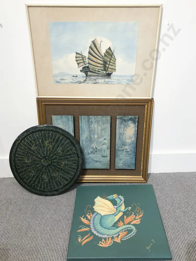 Box of Assorted Art Works Image 1++