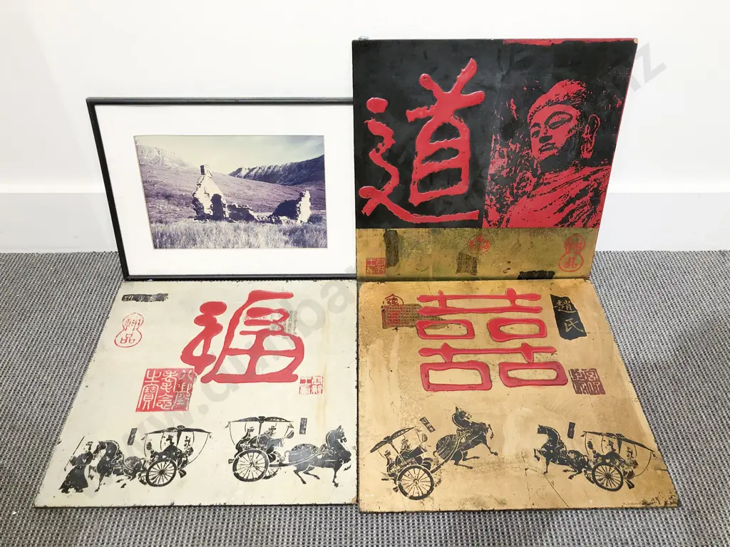 Box of Assorted Art Works Image 1++