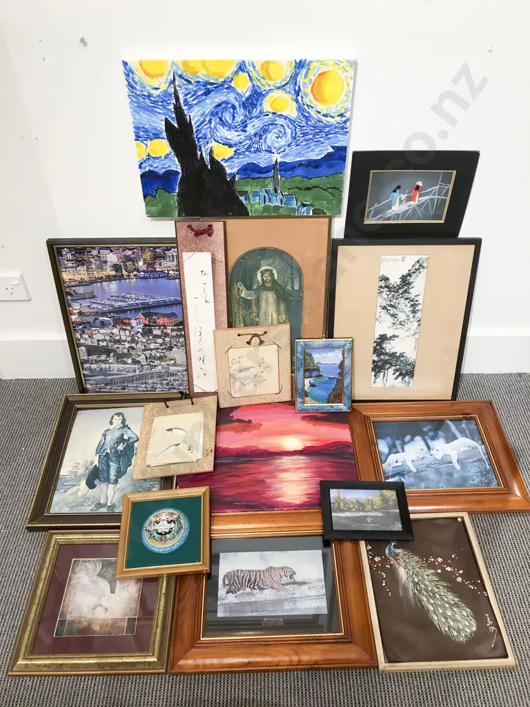Box of Assorted Art Works etc Image 1++